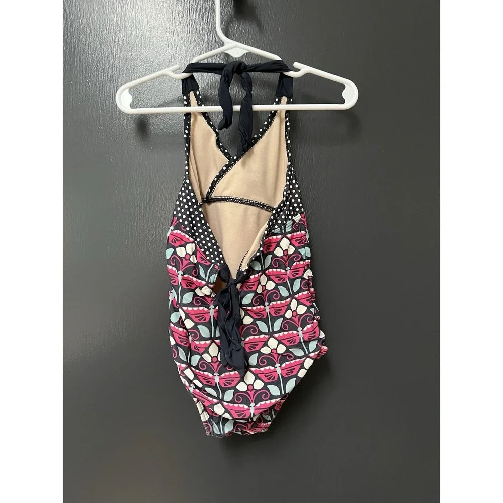 Tea Collection one piece  Butterfly Polka dot Swimsuit Girls Size 4